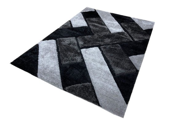 Тъкан килим 3D SHAGGY GRANDE 720 black