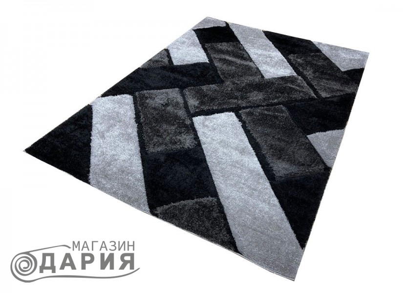 Тъкан килим 3D SHAGGY GRANDE 720 black