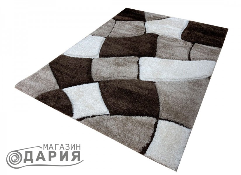 Тъкан килим 3D SHAGGY GRANDE 721 brown