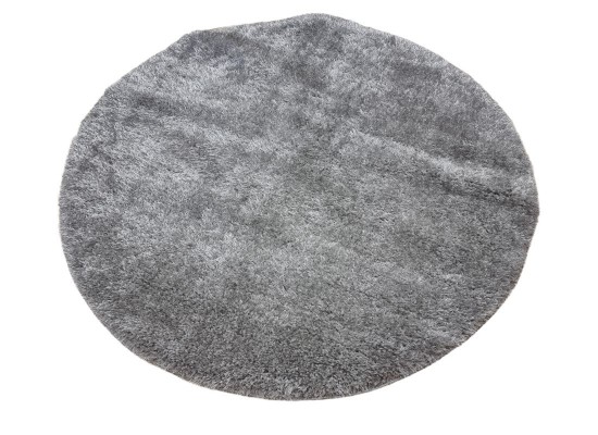 Тъкан килим 3D SHAGGY GRANDE grey КРЪГ