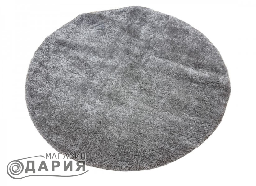 Тъкан килим 3D SHAGGY GRANDE grey КРЪГ
