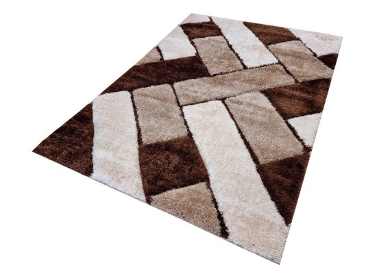 Тъкан килим 3D SHAGGY GRANDE 720 brown n