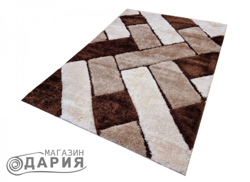 Тъкан килим 3D SHAGGY GRANDE 720 brown n