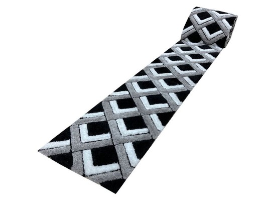 Тъкана пътека 3D SHAGGY GRANDE 400 black