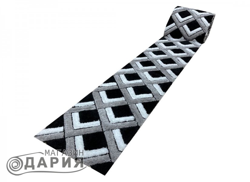 Тъкана пътека 3D SHAGGY GRANDE 400 black