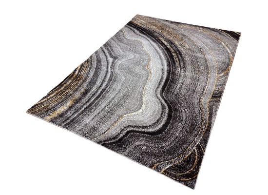 Тъкан килим SUPERSOFT 621 grey/yellow