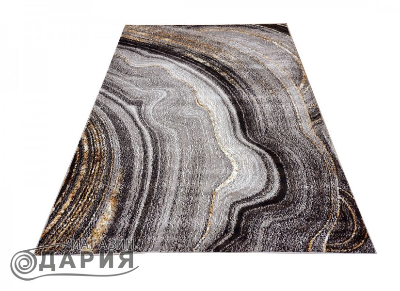 Тъкан килим SUPERSOFT 621 grey/yellow