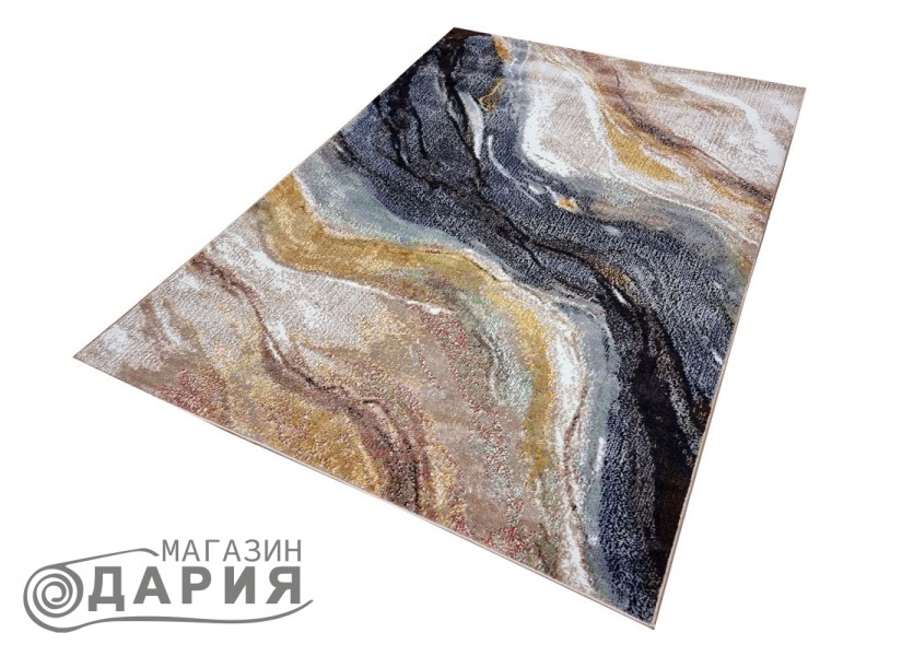 Тъкан килим SUPERSOFT 624 beige/navy