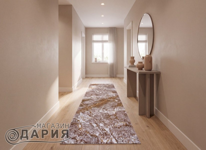 Тъкана пътека SUPERSOFT 687 beige/white