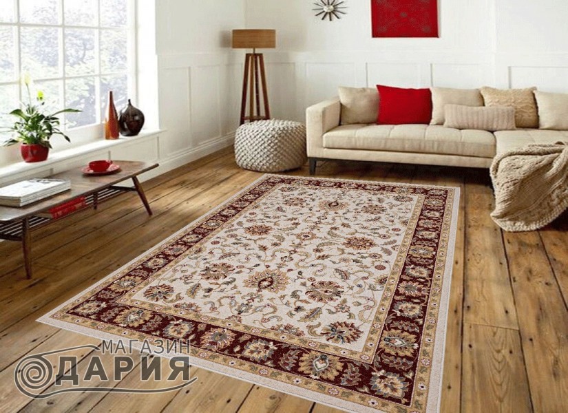 Тъкан вълнен килим Monarch 1002 cream