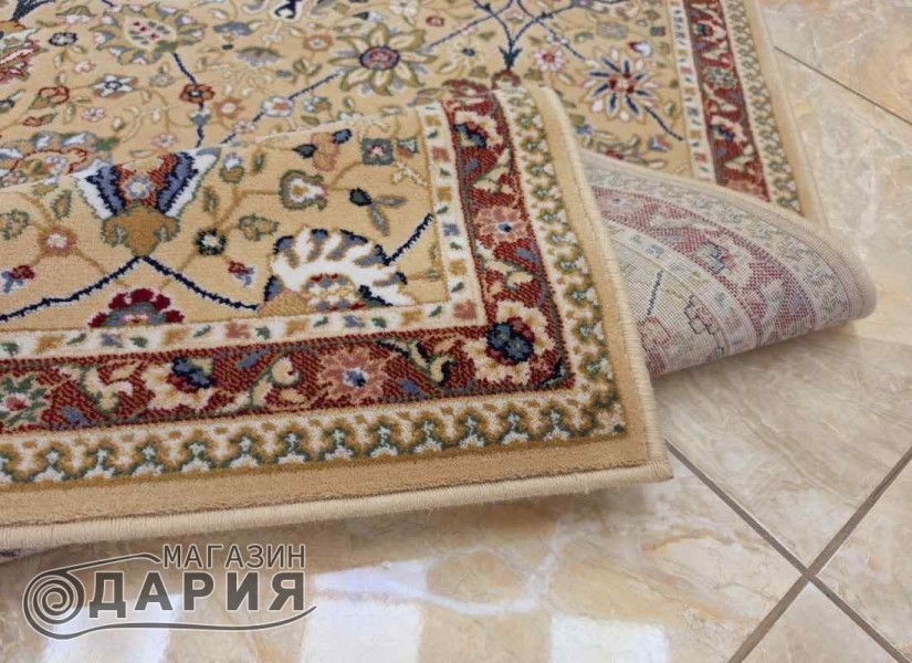 Тъкан вълнен килим Monarch 1642-1355 beige