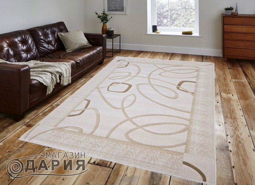 Тъкан вълнен килим Premium 2153-1033 cream