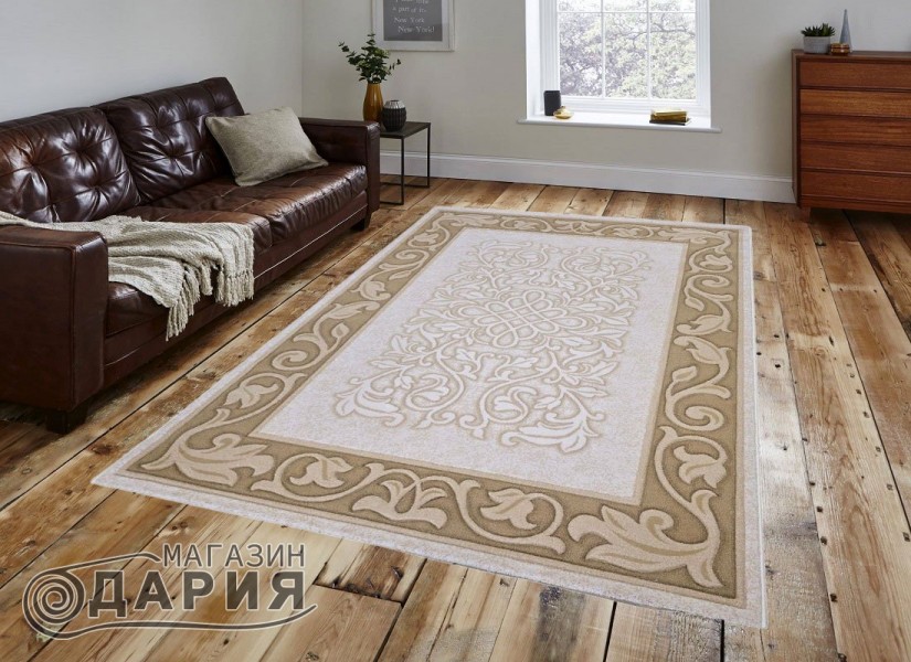Тъкан вълнен килим Premium 2760-1053 cream