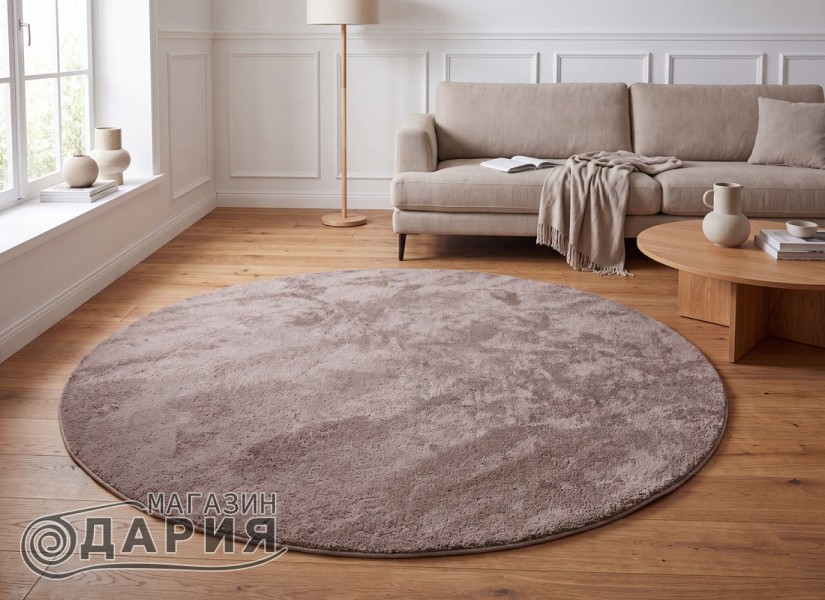 Килим RELAX taupe кръг