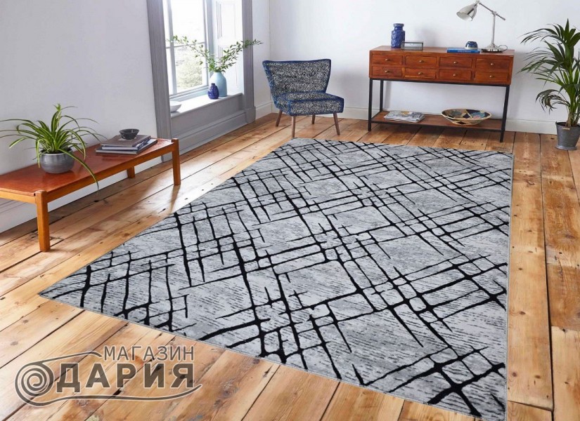 Килим PRESTIGE 4085 grey black