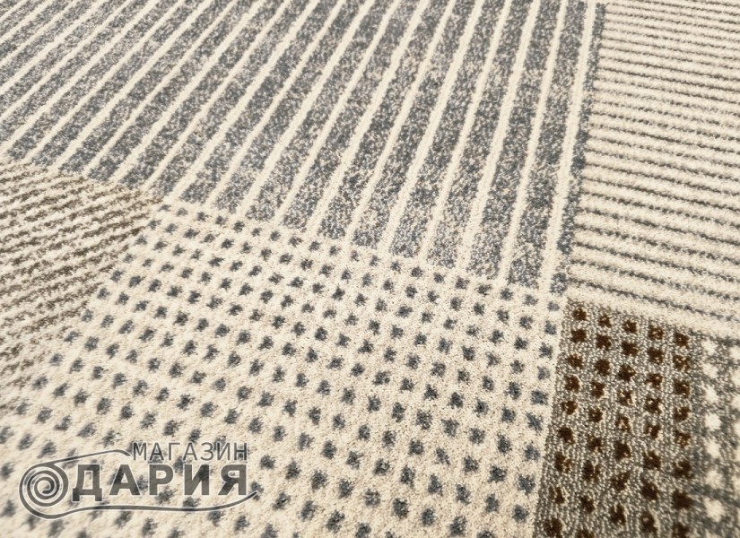 Тъкан вълнен килим Premiera 1186-1655 beige/grey