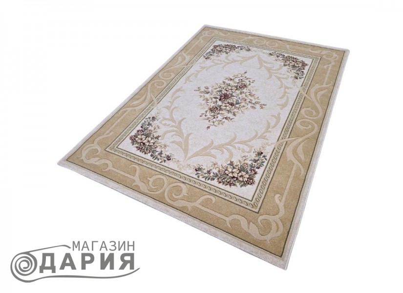 Тъкан вълнен килим Premium 2618-51053 beige