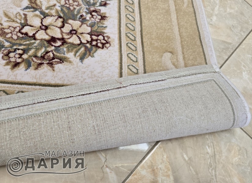 Тъкан вълнен килим Premium 2618-51053 beige