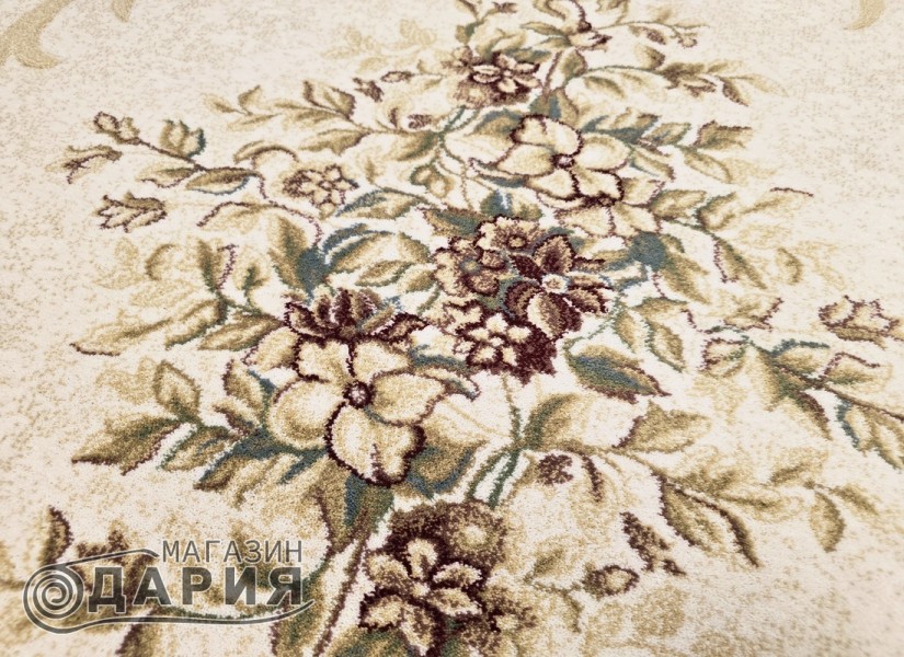 Тъкан вълнен килим Premium 2618-51033 cream