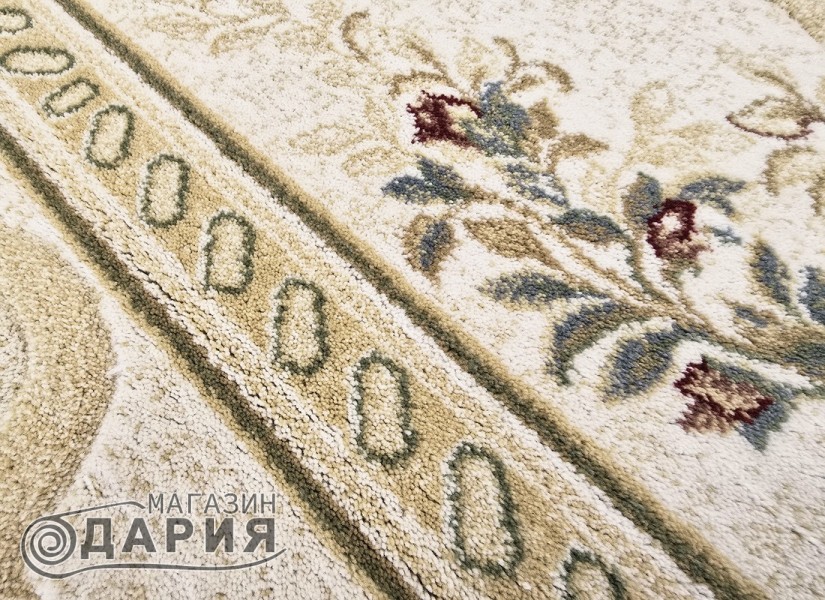 Тъкан вълнен килим Premium 2618-51033 cream