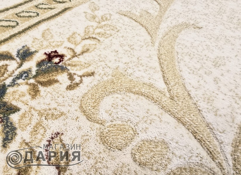 Тъкан вълнен килим Premium 2618-51033 cream