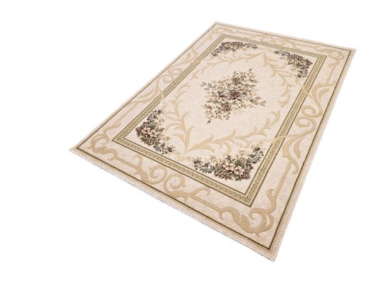 Тъкан вълнен килим Premium 2618-51033 cream
