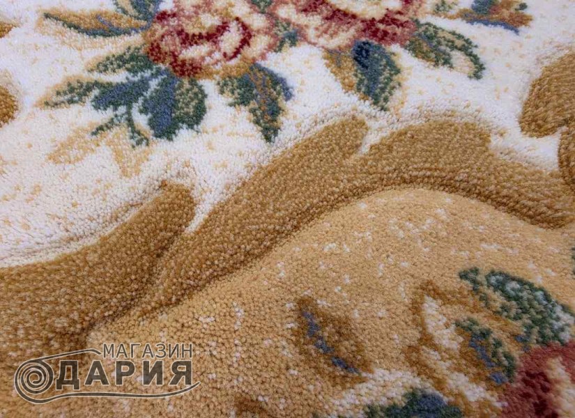 Тъкан вълнен килим Premium 6504-1325 beige