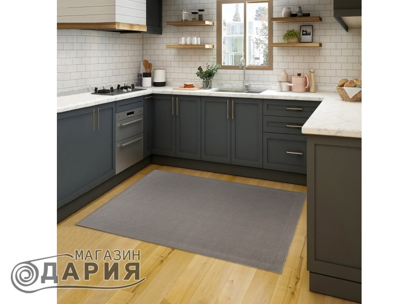 Тъкан вълнен килим Lana 7636-684 grey