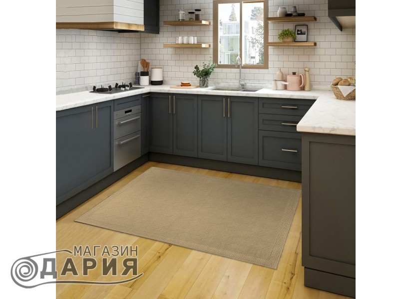 Тъкан вълнен килим Lana 7636-778 beige