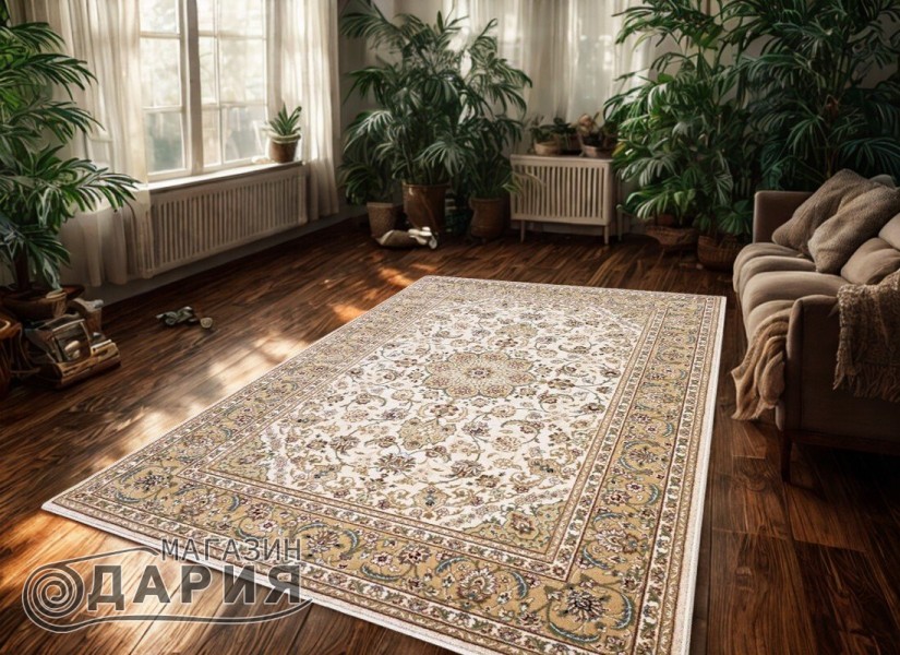 Тъкан вълнен килим Monarch 7556-1053 cream