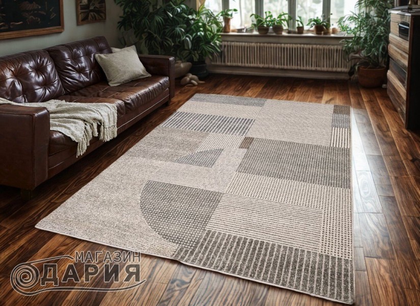 Тъкан вълнен килим Premiera 1186-1655 beige/grey