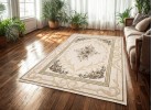Тъкан вълнен килим Premium 2618-51033 cream