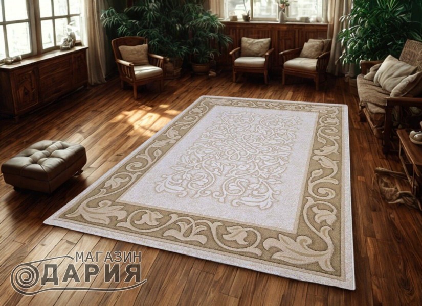 Тъкан вълнен килим Premium 2760-1053 cream