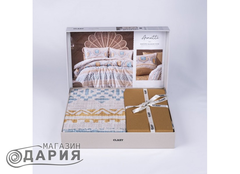 Спално бельо ранфорс Arnetti beige
