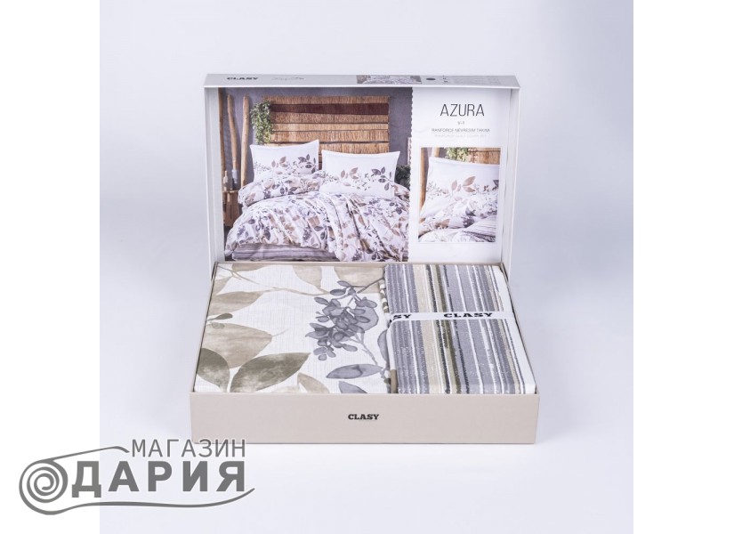 Спално бельо ранфорс Azura beige