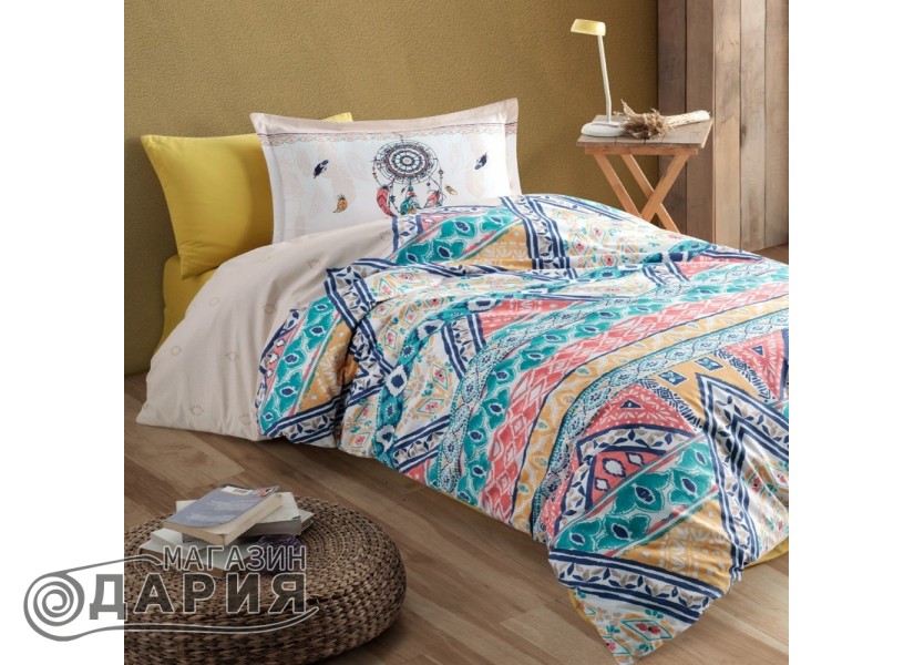 Спално бельо ранфорс Boho beige