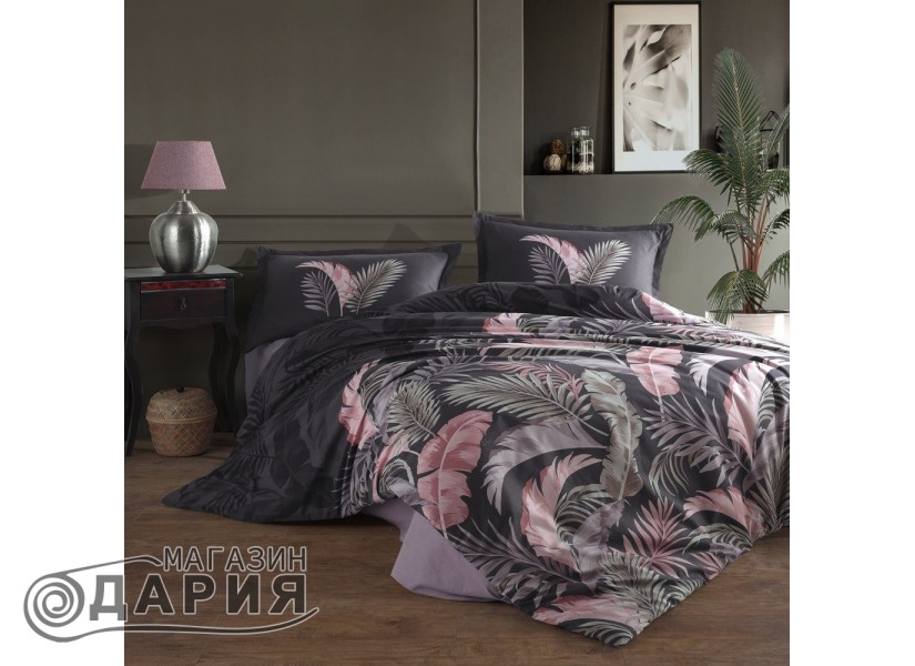 Спално бельо ранфорс Hena anthracite