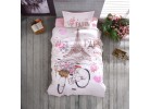 Спално бельо ранфорс Paris love pink