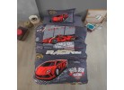 Спално бельо ранфорс Racing team blue