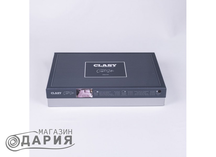 Спално бельо сатен Stripe lilac