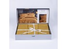Спално бельо сатен Stripe mustard/hardal