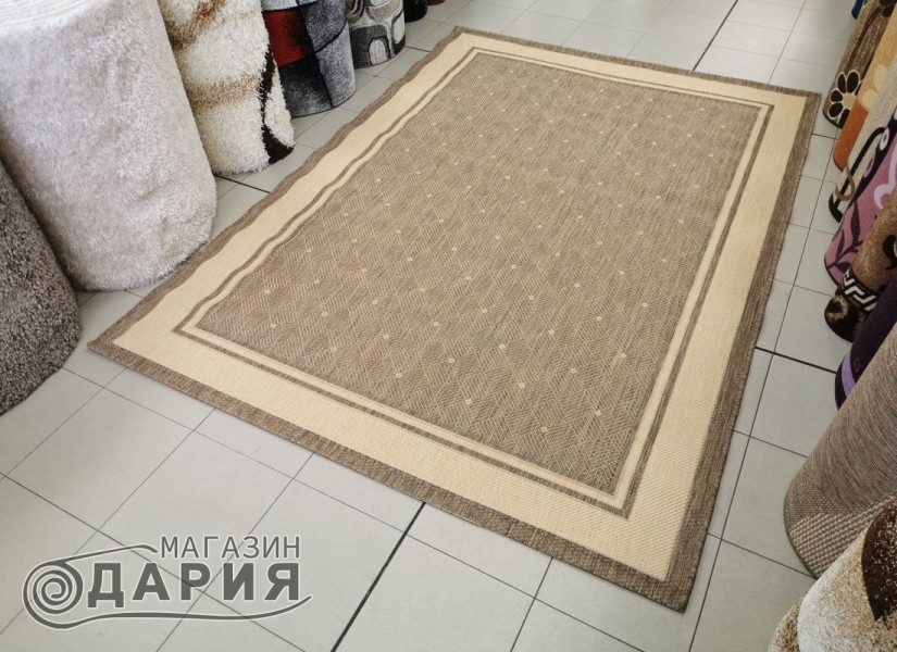 Тъкан килим Флорлукс 20077 coffee-natural