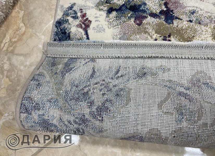 Тъкан килим ARGENTUM СИНЬО-ЛИЛА РОЗИ