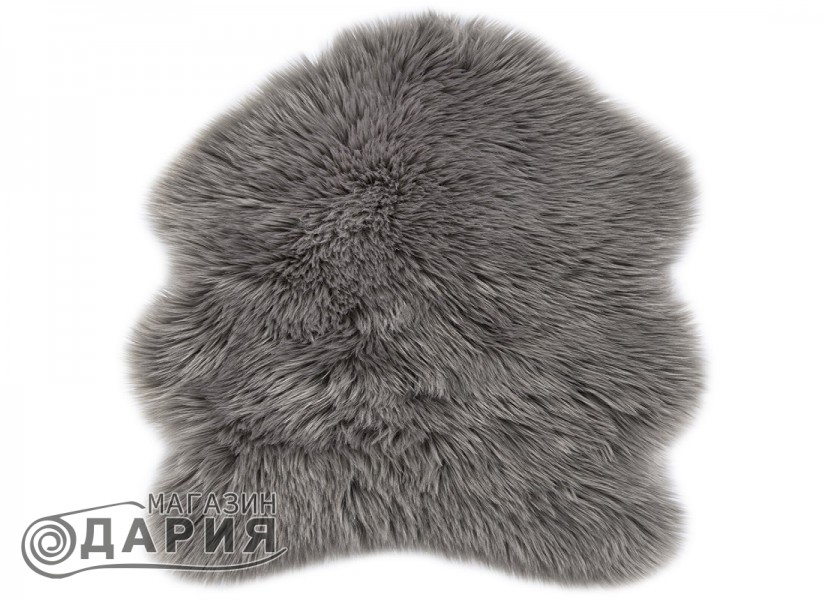 Килимче от еко кожа ovium с дълъг косъм цвят taupe
