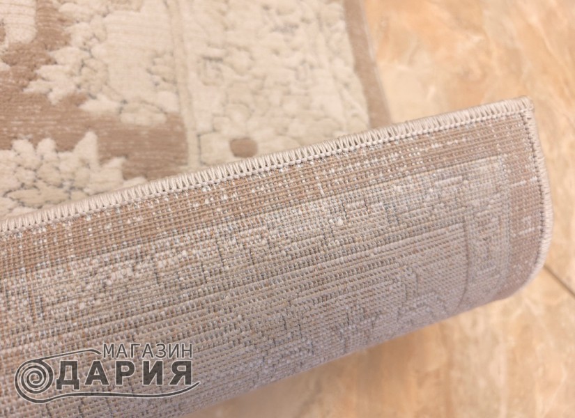 Тъкан килим KAVITA 702 l.brown/cream