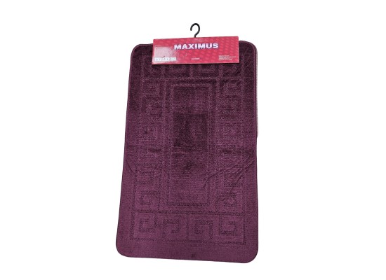 Комплект от 2 постелки за баня Ethnic-2576-aubergine