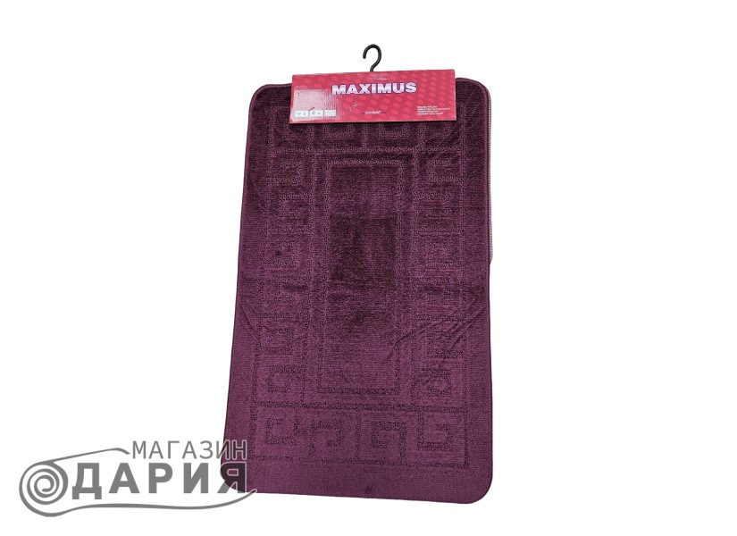 Комплект от 2 постелки за баня Ethnic-2576-aubergine