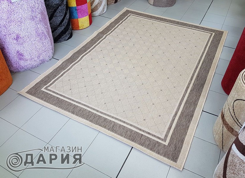 Тъкан килим Флорлукс 20077 natural coffee