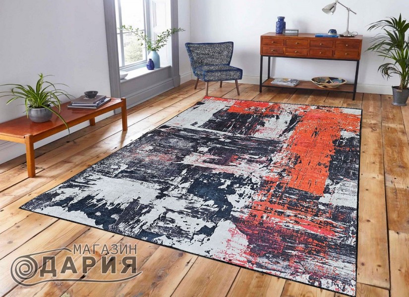 Килим REGAL 7011 grey/orange