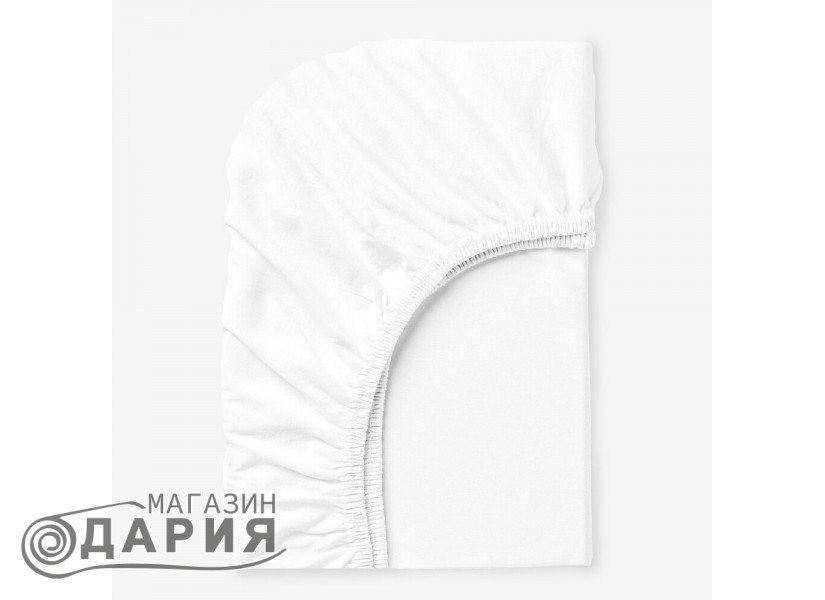 Чаршаф с ластик за матрак Бял, памук ранфорс